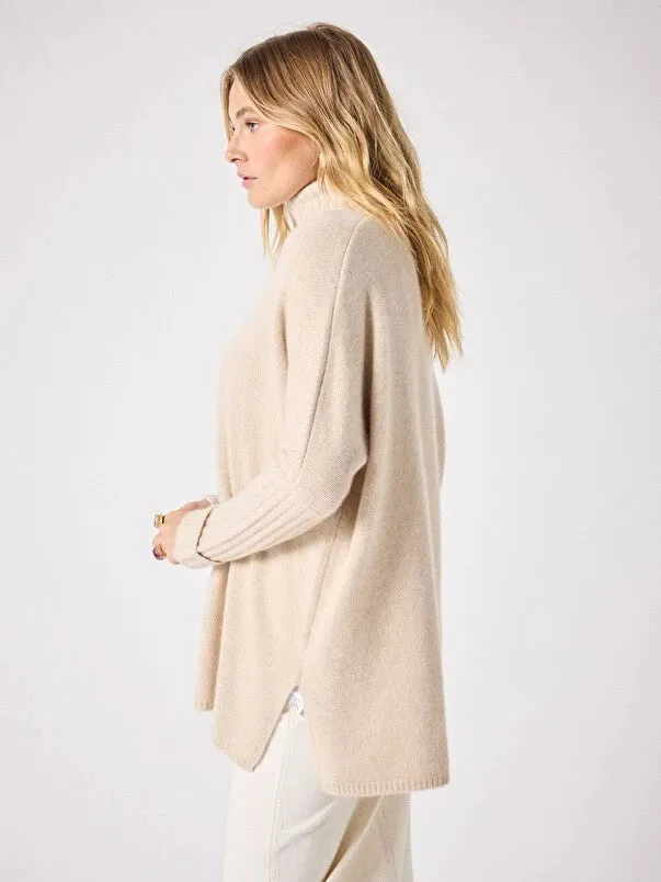 Agathe Roll Neck Beige Chine